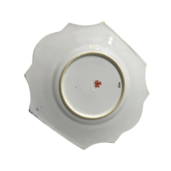 Antique Wileman Shelley Japan 3476 Imari Square Queen Anne 1880s Cake Plate - Picture 4 of 10